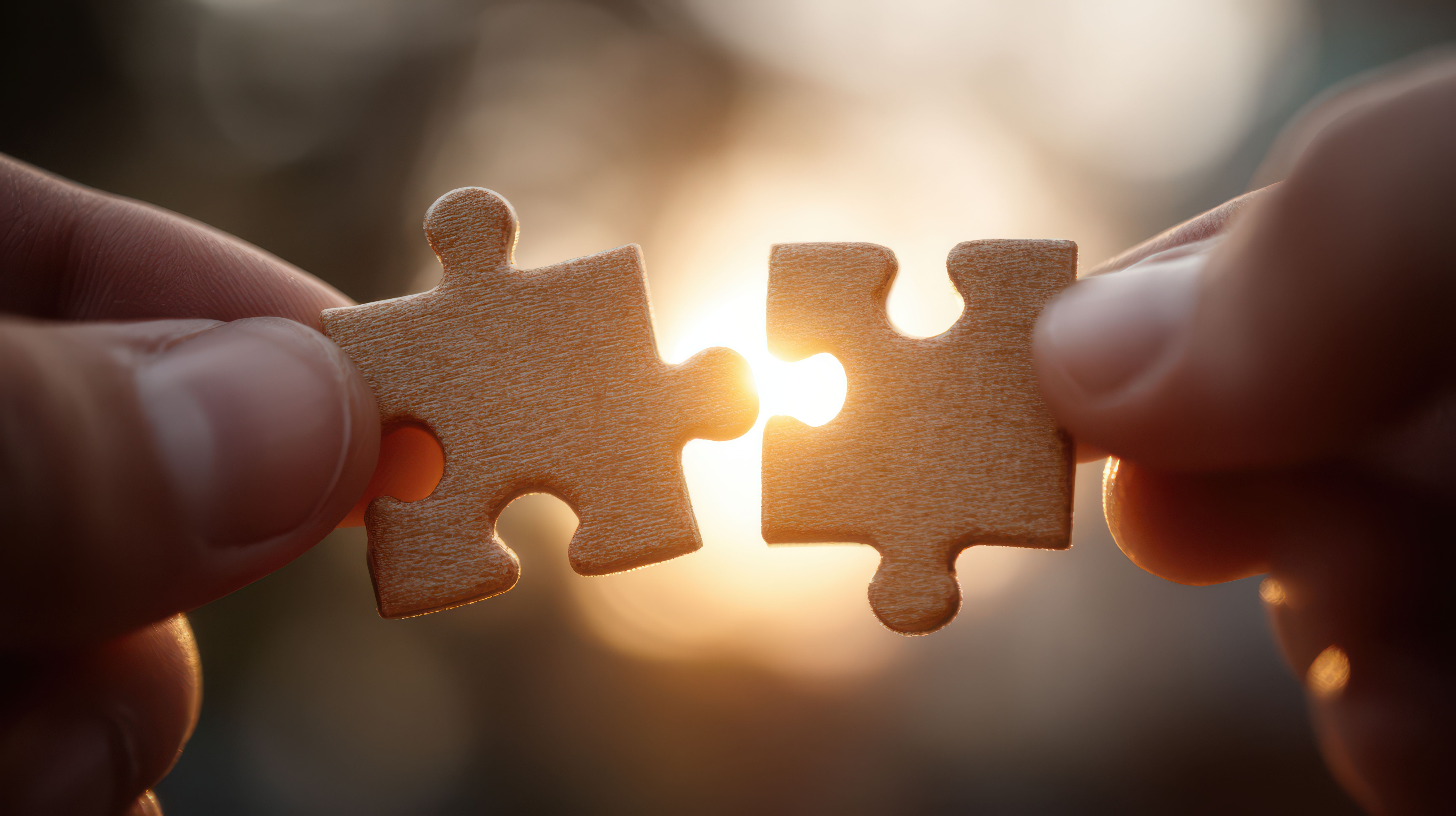 2 puzzle pieces coming together