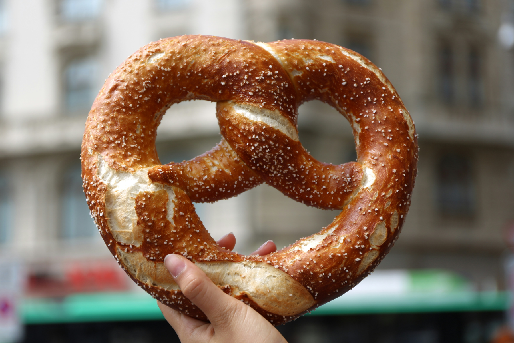 photo of a massive pretzel 