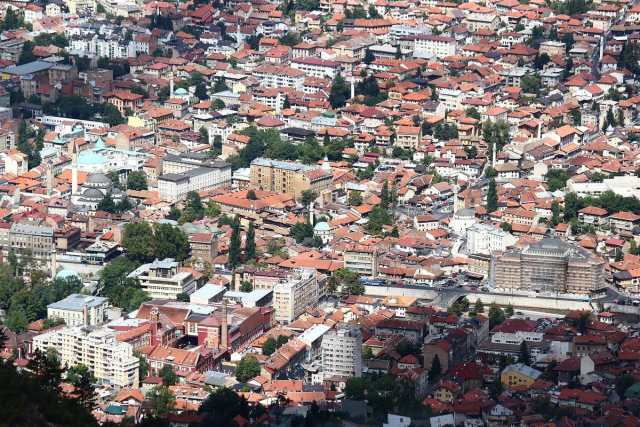 Sarajevo iz zraka, arhivska fotografija.