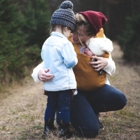 Cristel (33): "I carried my baby in a sling, and was completely criticized by the mommy mafia"