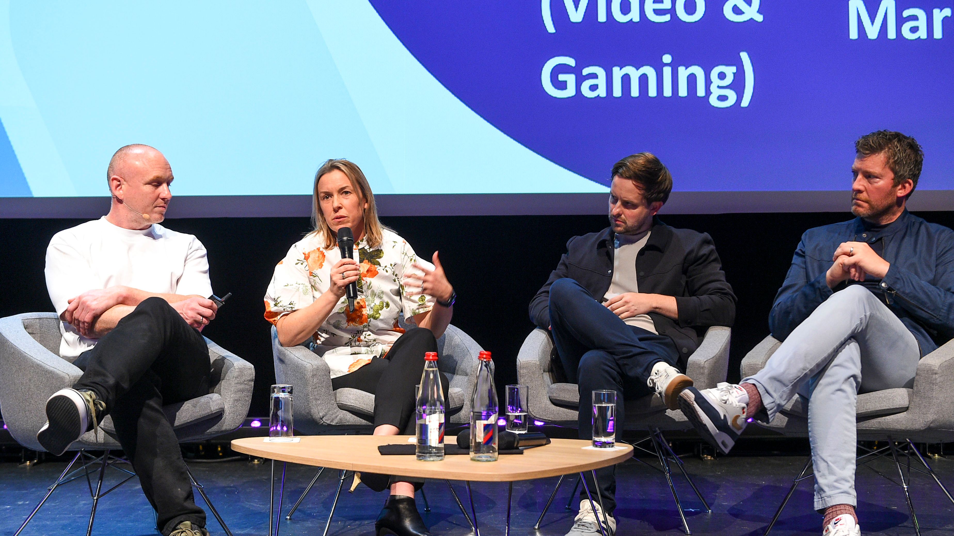 Chief Egg at MIPCOM with cracked egg symbolizing connections.