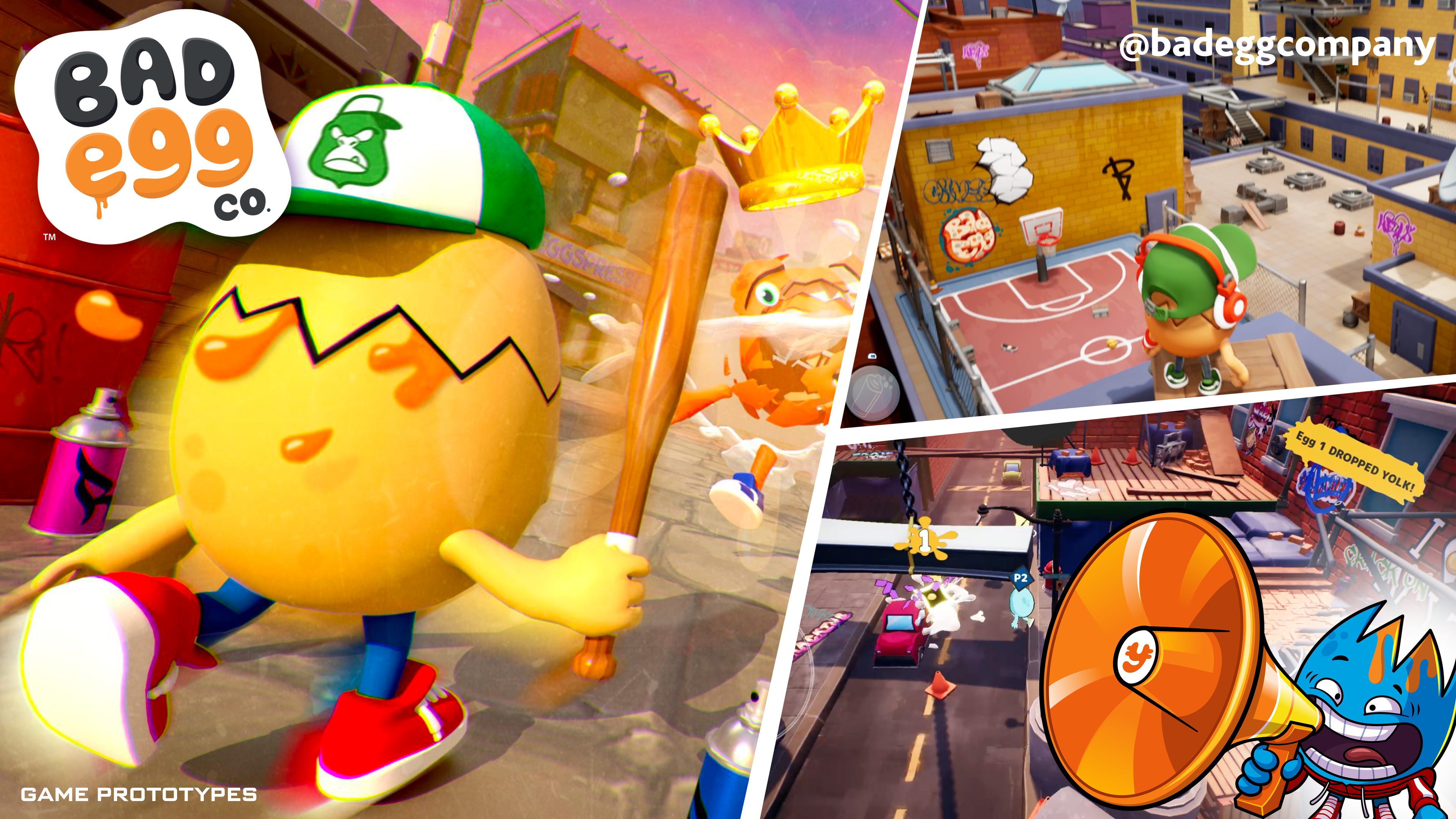 Bad Eggs game logo on digital platform.