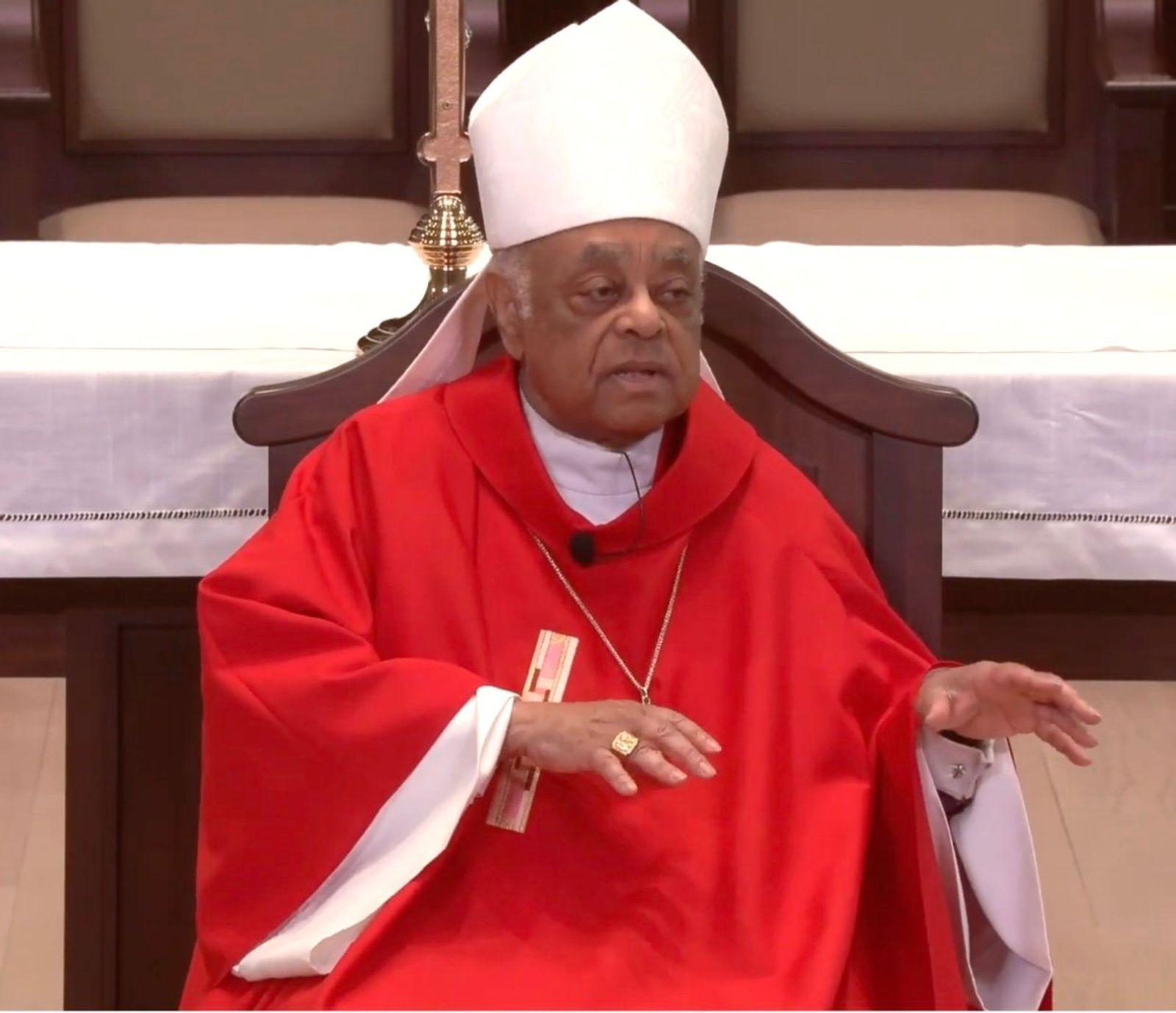 Cardinal Wilton Gregory celebrating Mass at the Chapel