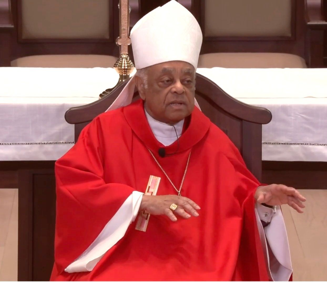 Cardinal Wilton Gregory celebrating Mass at the Chapel