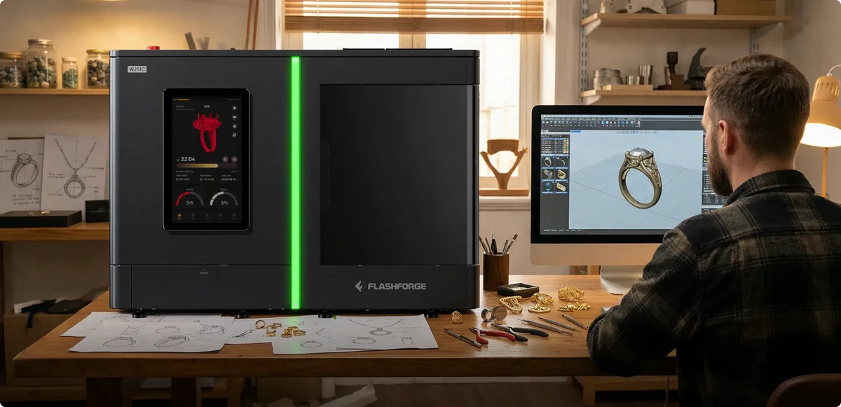 Průmyslová vosková 3D tiskárna Flashforge WJ530