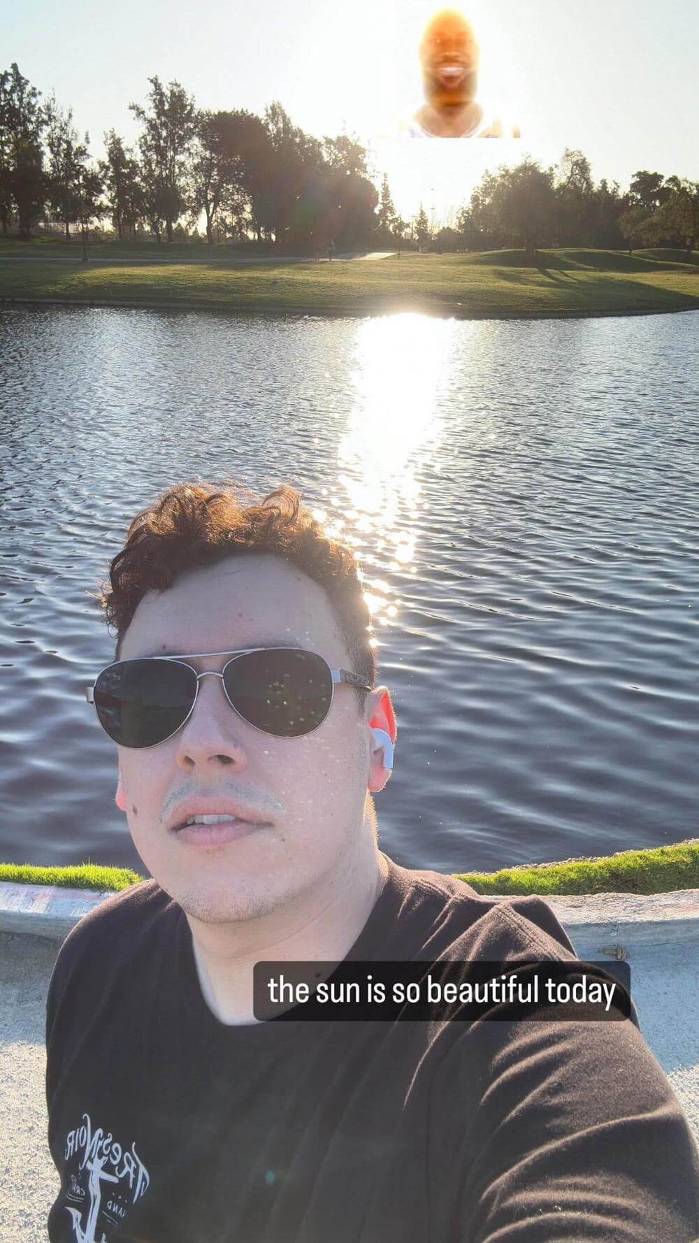 Goofy image of myself at the park