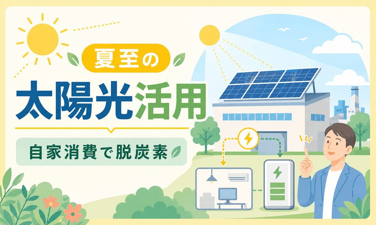 夏至2026|日照ピークと中小企業の太陽光発電・自家消費活用術【最新動向】