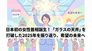 日本初の女性首相誕生！「ガラスの天井」を打破した2025年を振り返り、希望の未来へ