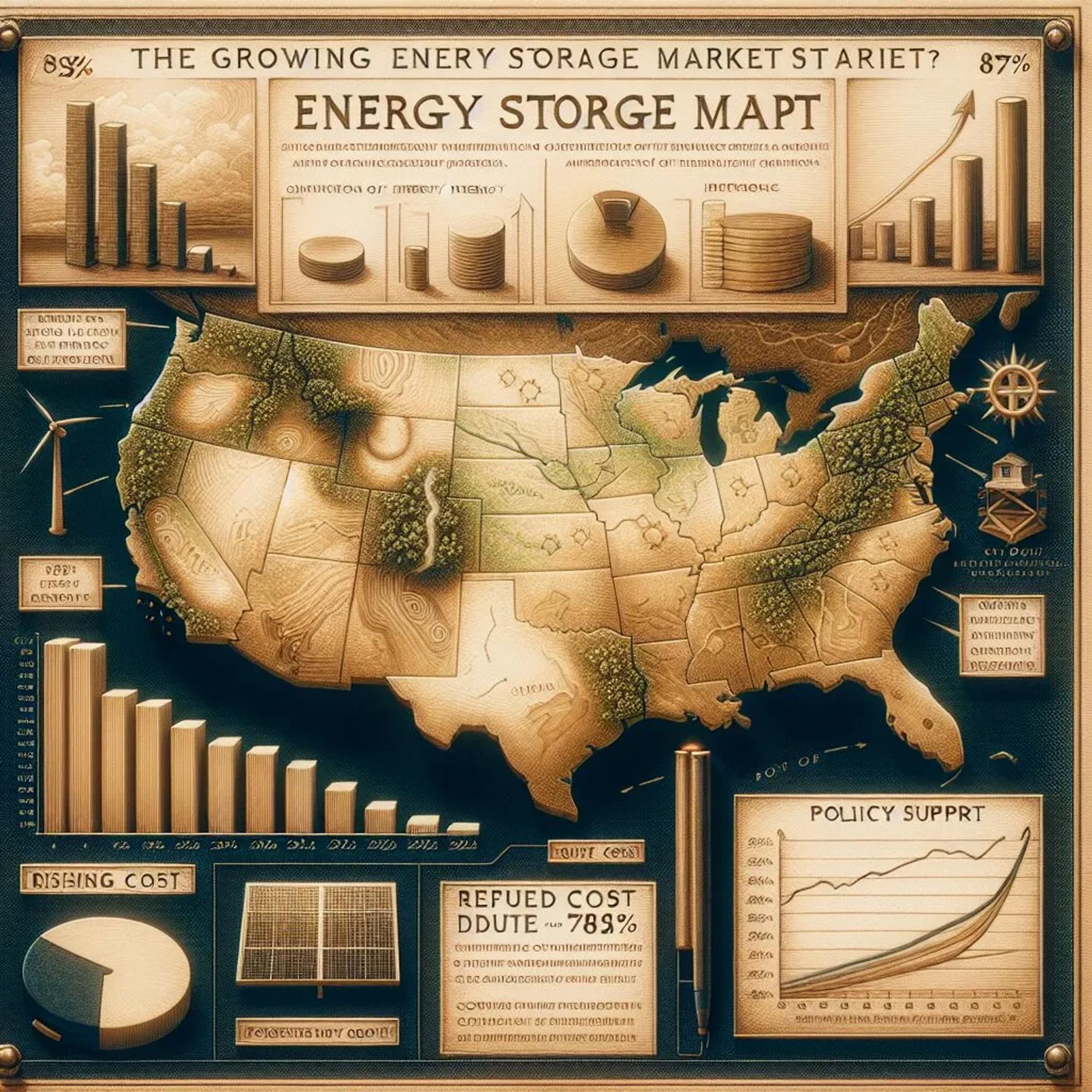 米国で蓄電池市場が急成長！2024年上半期で容量87%増、再生可能エネルギー普及を加速