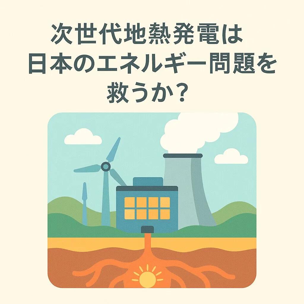 【専門家が解説】次世代地熱発電は日本のエネルギー問題を救うか?SDGs目標7達成への新たな道筋