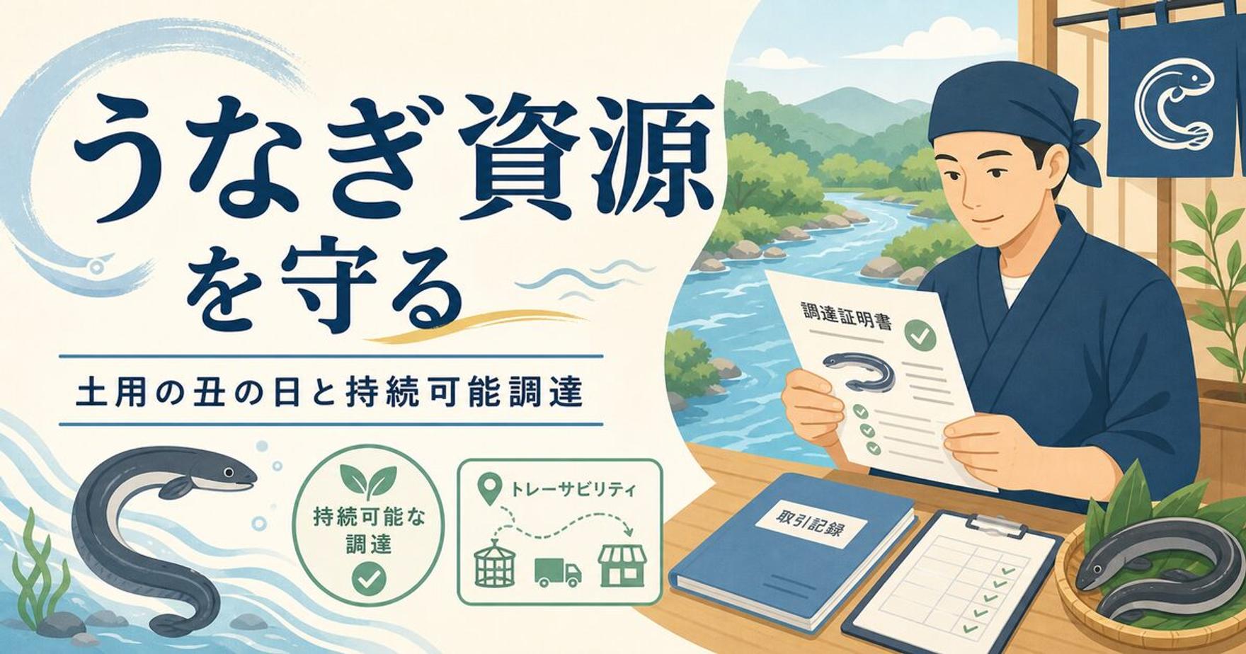 土用の丑の日2026｜絶滅危惧ニホンウナギを守る中小の持続可能調達