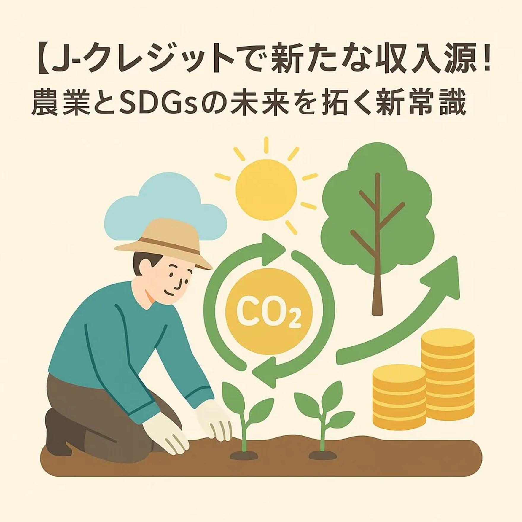 【農家もできる脱炭素】J-クレジットで新たな収入源！農業とSDGsの未来を拓く新常識