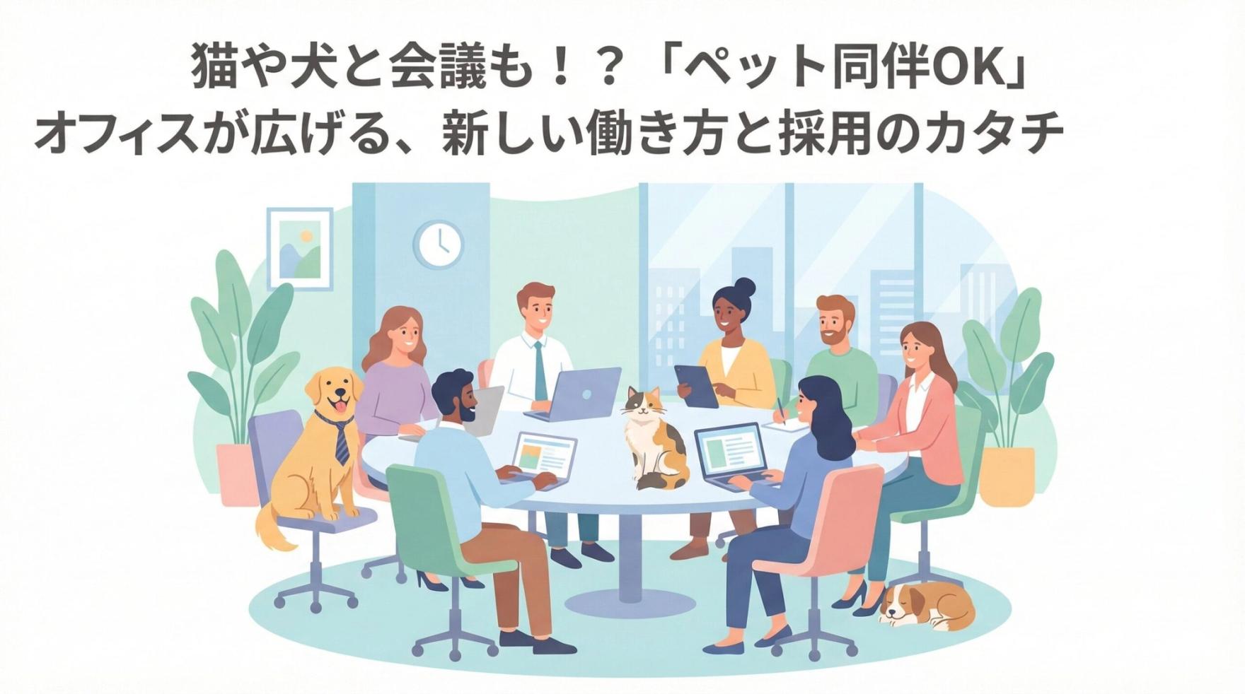 猫や犬と会議も！？「ペット同伴OK」オフィスが広げる、新しい働き方と採用のカタチ