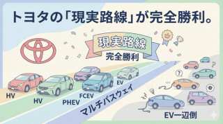 トヨタの「現実路線」が完全勝利。EVバブル崩壊とマルチパスウェイ戦略の真価