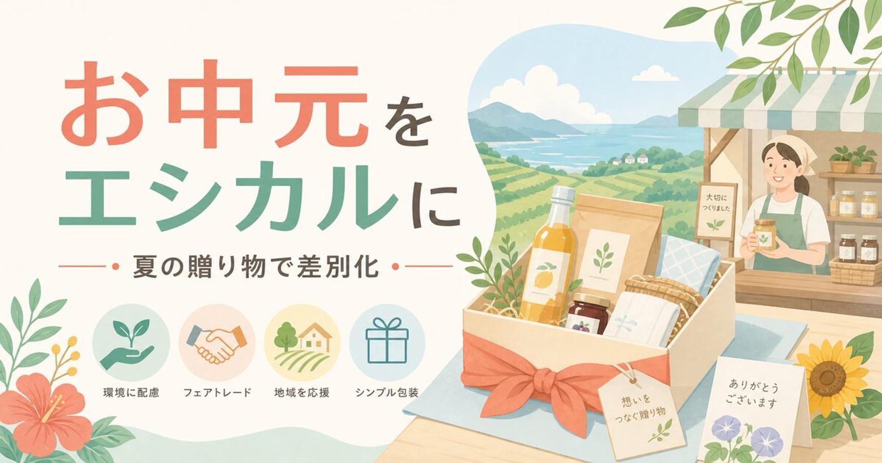 お中元をエシカルギフトに｜2026年のサステナブルな夏の贈り物と差別化術