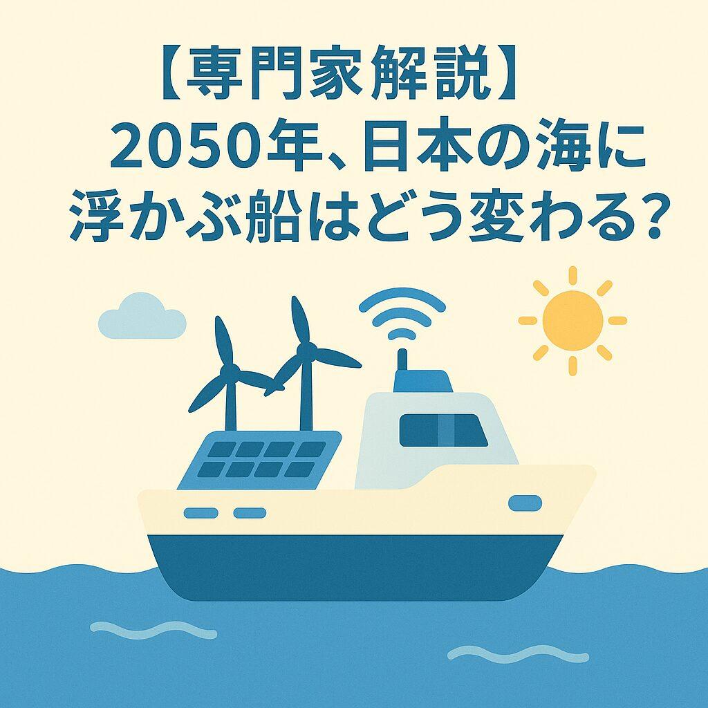 【専門家解説】2050年、日本の海に浮かぶ船はどう変わる?国交省「カーボンニュートラル船需要予測」を徹底解剖