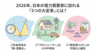 2026年、日本の電力需要家に訪れる「3つの大変革」とは？炭素コストが経営課題になる時代の生き残り戦略