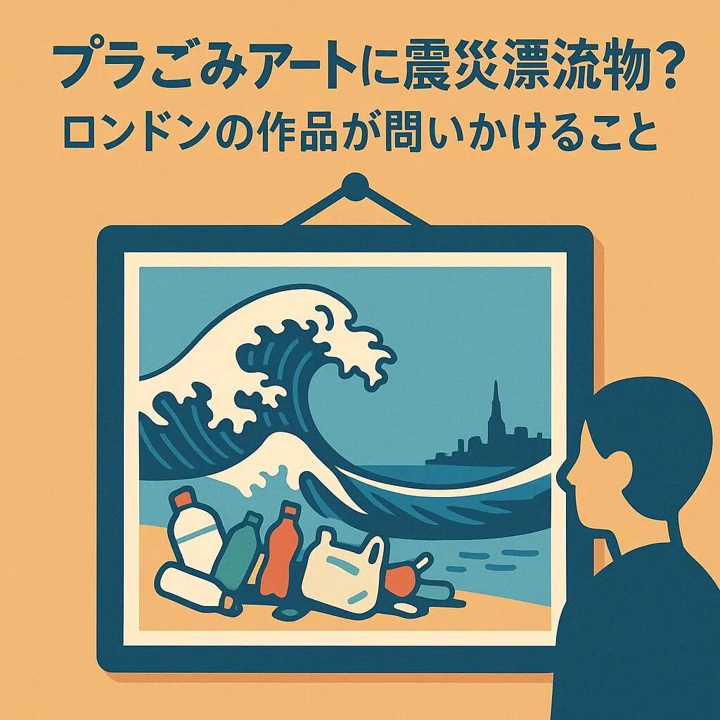 プラごみアートに震災漂流物?ロンドンの作品が問いかけること