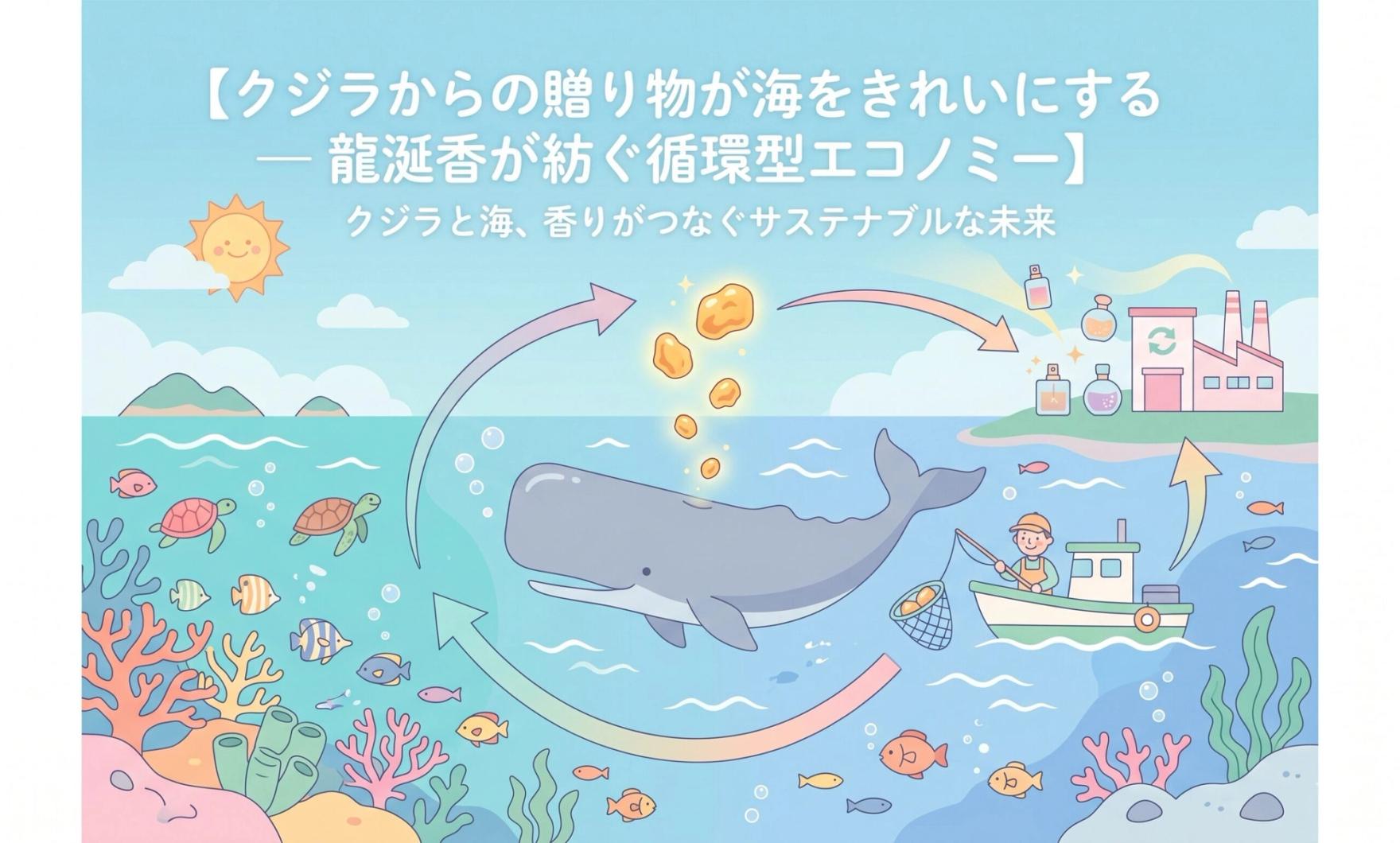 クジラからの贈り物が海をきれいにする — 龍涎香が紡ぐ循環型エコノミー