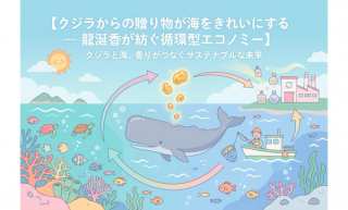 クジラからの贈り物が海をきれいにする — 龍涎香が紡ぐ循環型エコノミー