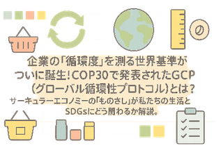 企業の「循環度」を測る世界基準！COP30でGCP（グローバル循環性プロトコル）が登場