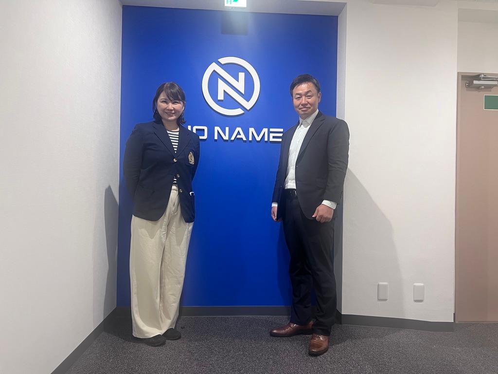 株式会社NO NAME 代表取締役 安間信裕氏と松尾真希