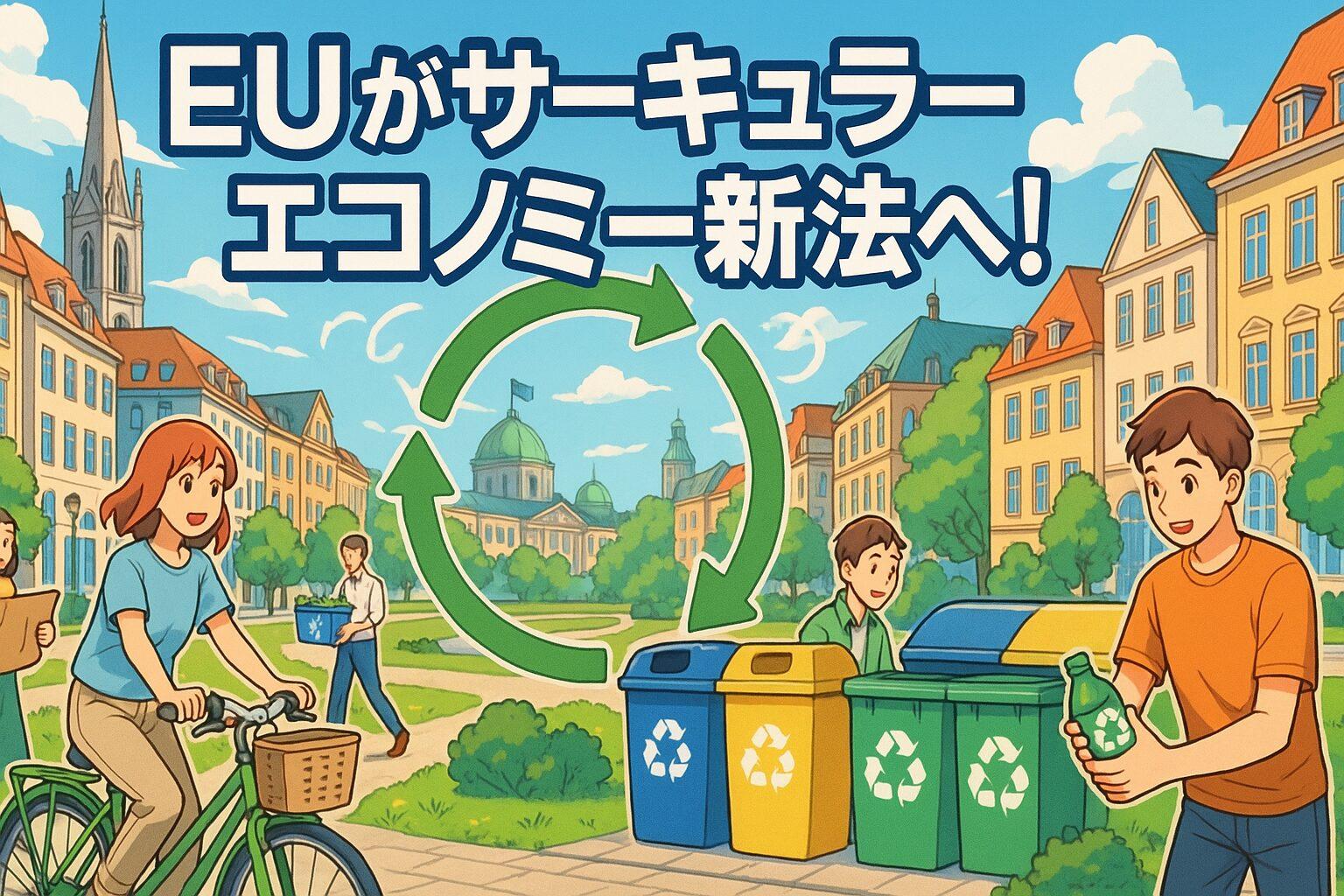 EUがサーキュラーエコノミー新法へ!日本企業への影響とSDGsの未来を編集長が解説