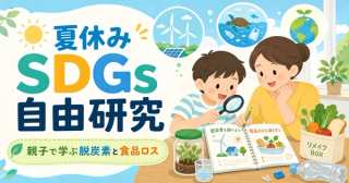 夏休みの自由研究をSDGsに｜親子で学ぶ脱炭素・食品ロス・海洋プラ観察テーマ【2026】