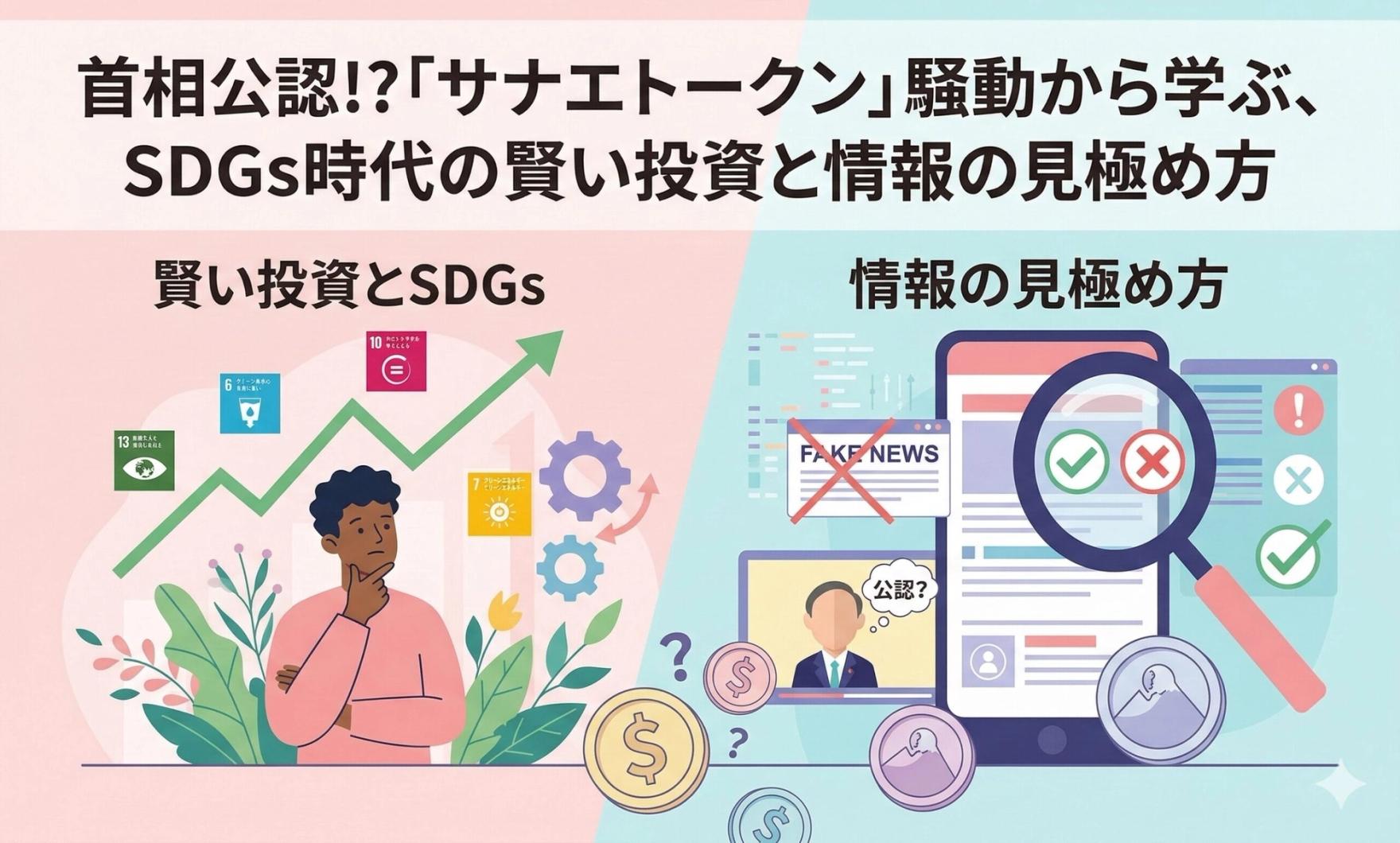 首相公認!?「サナエトークン」騒動から学ぶ、SDGs時代の賢い投資と情報の見極め方