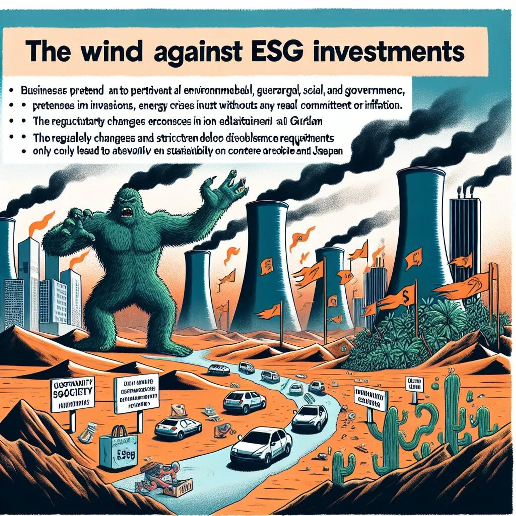 投資家のESG離れ？その背景にある「ESGウォッシュ」問題とは