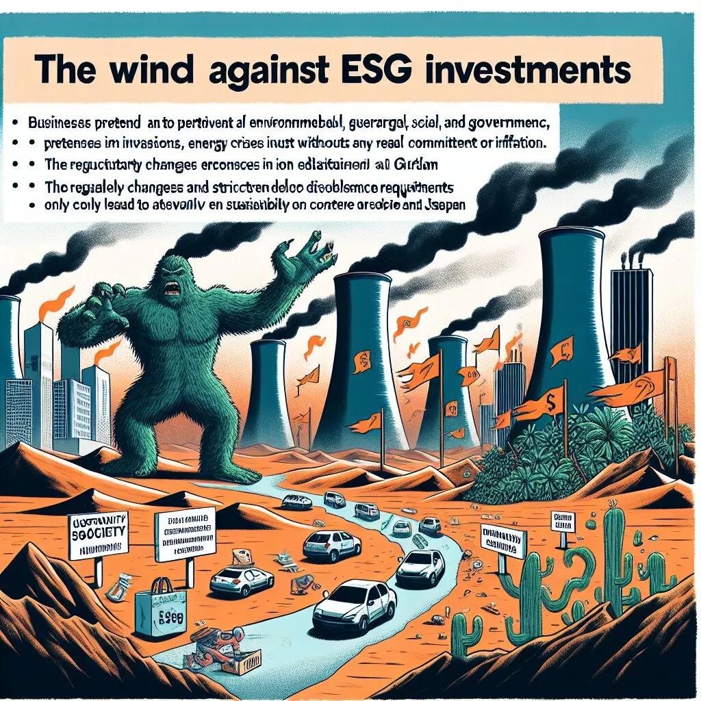 投資家のESG離れ?その背景にある「ESGウォッシュ」問題とは