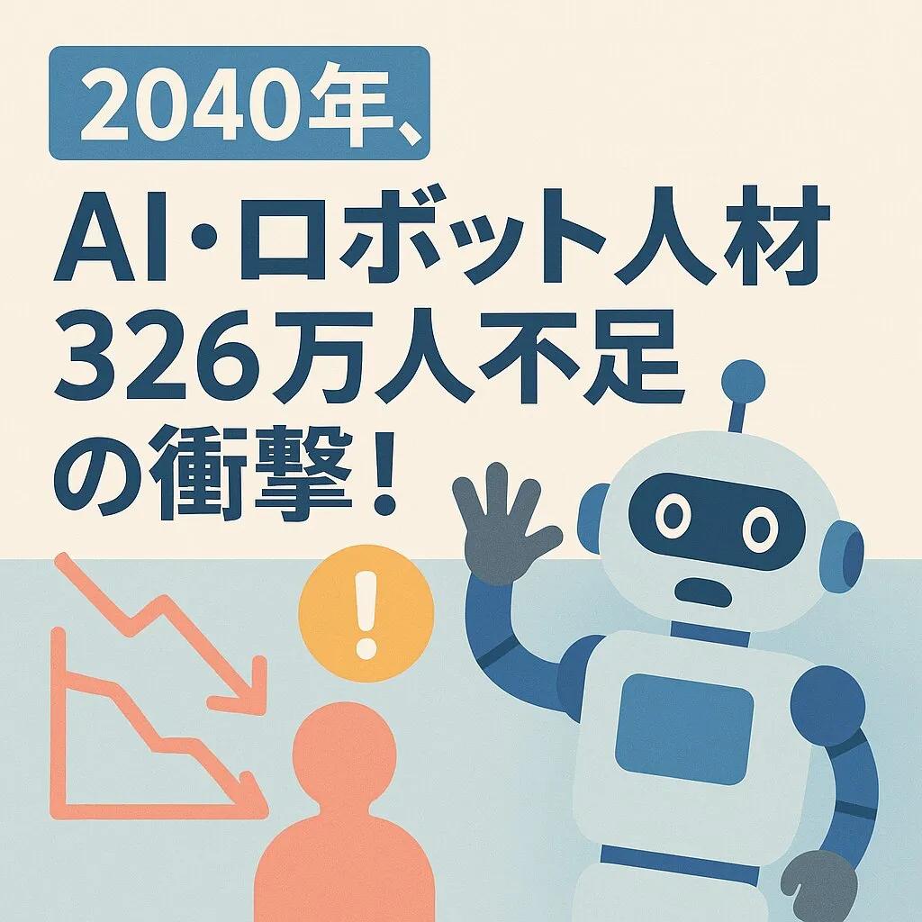 2040年、AI・ロボット人材326万人不足の衝撃!経産省最新推計が示す日本の未来とSDGsへの岐路