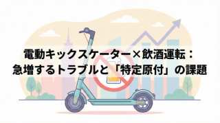 電動キックスケーターの飲酒運転問題：利便性と安全の狭間で揺れる「特定原付」の今