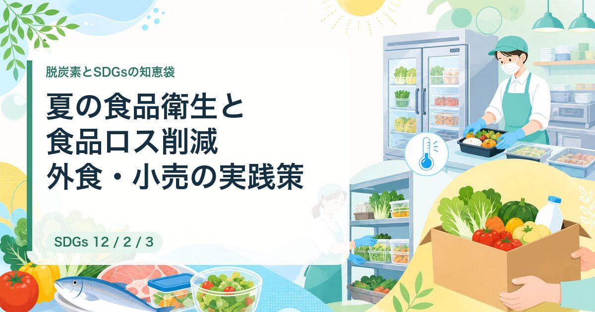 夏の食品衛生と食品ロス削減を両立する|外食・小売の廃棄を減らす実践策【2026年夏】