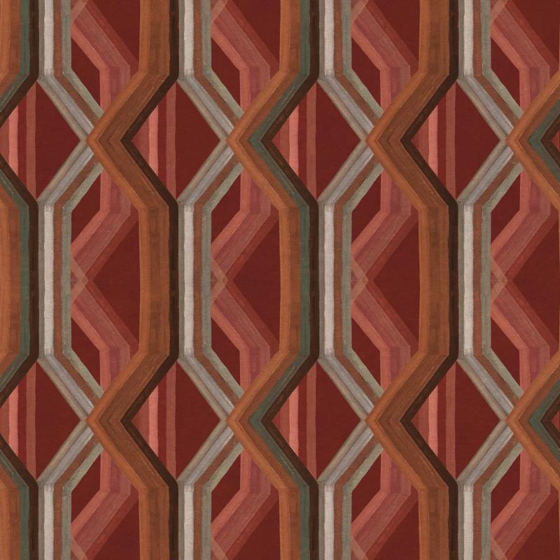 Pattern of design Rhombus in Rosso