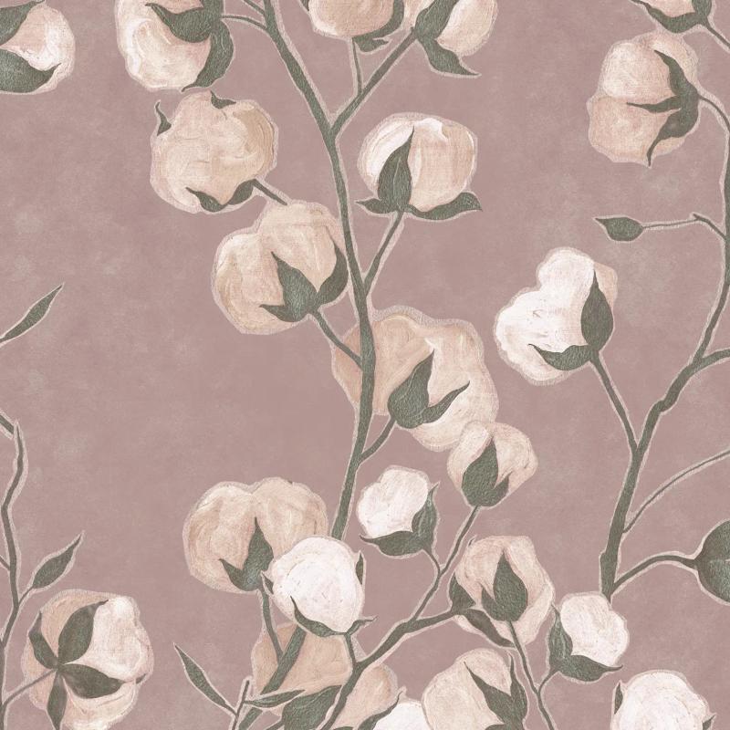 Pattern of design Cotton Flowers in Rosa
