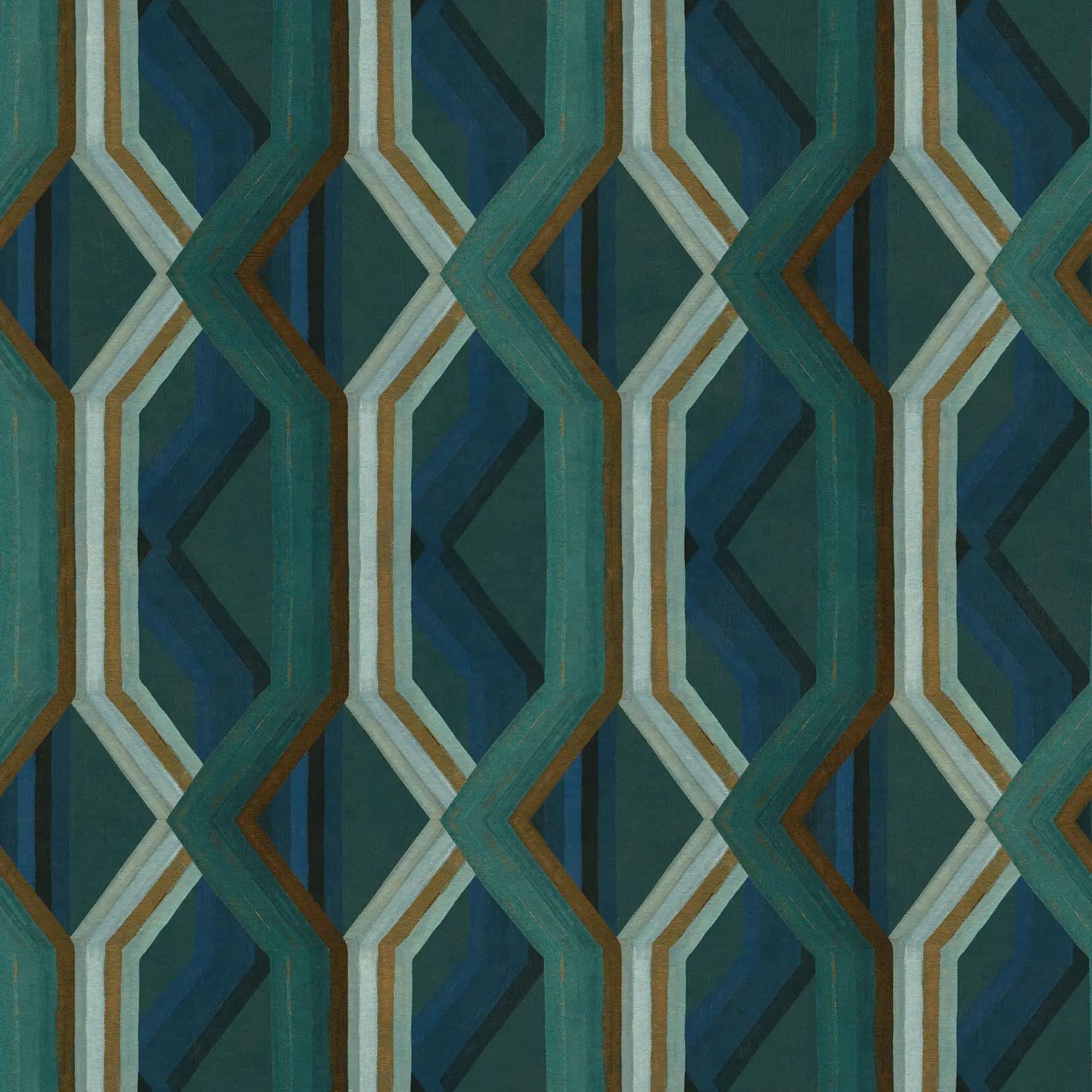 Pattern of design Rhombus in Petrol