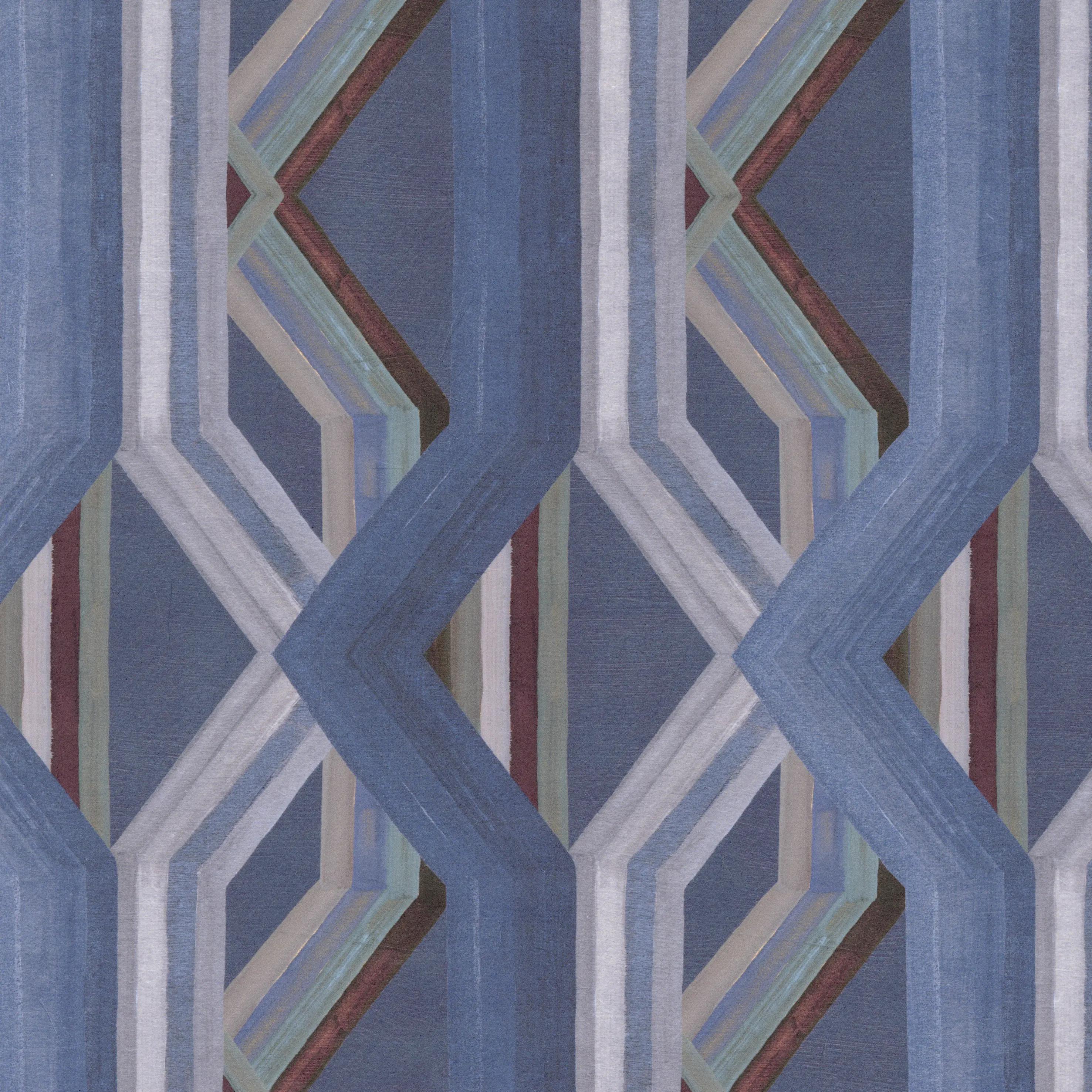 Pattern of design Rhombus Scan in Blue Sky