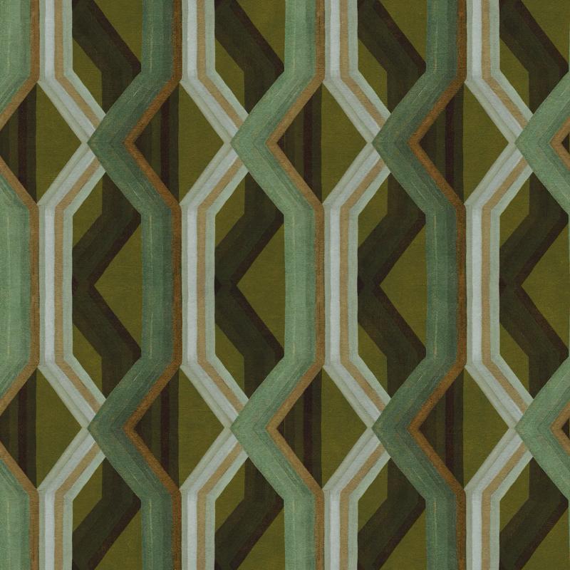Pattern of design Rhombus in Verde
