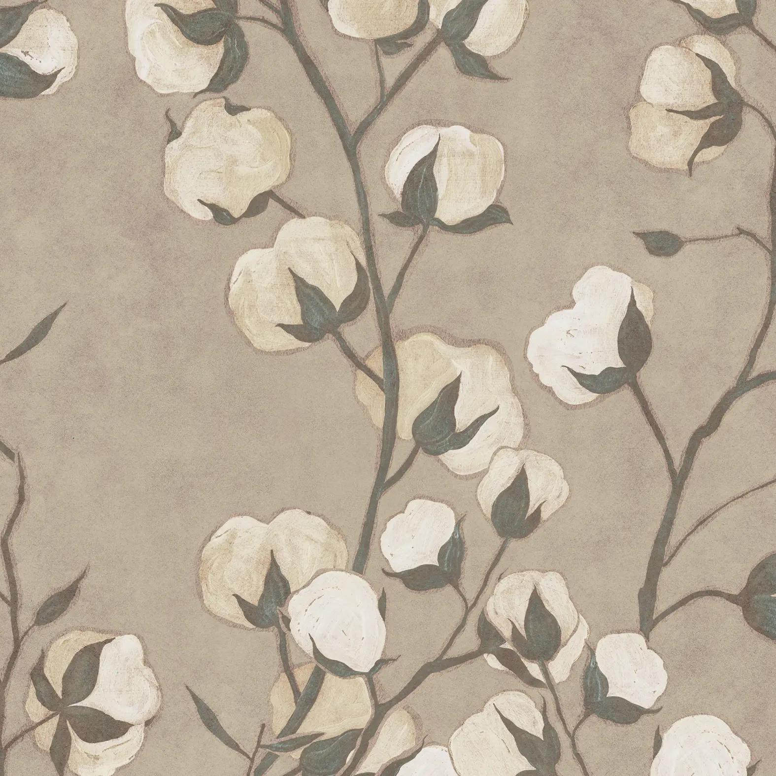 Pattern of design Cotton Flowers in Sand
