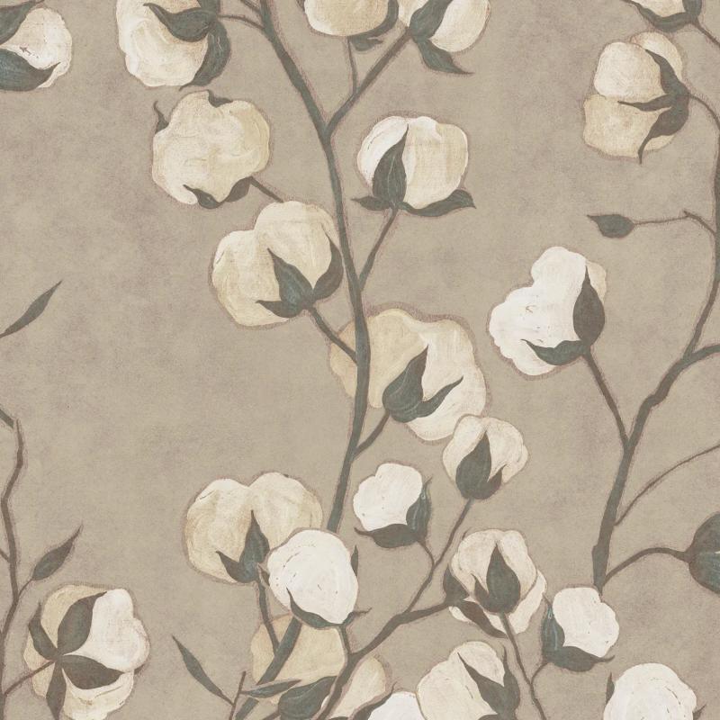 Pattern of design Cotton Flowers in Sabbia