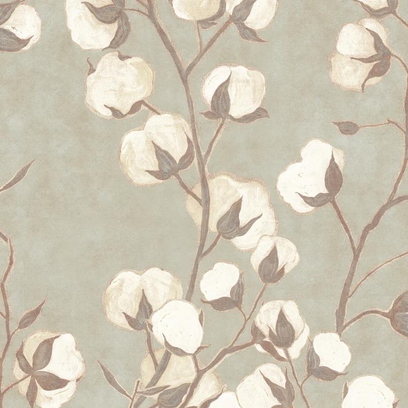 Pattern of design Cotton Flowers in Neutro