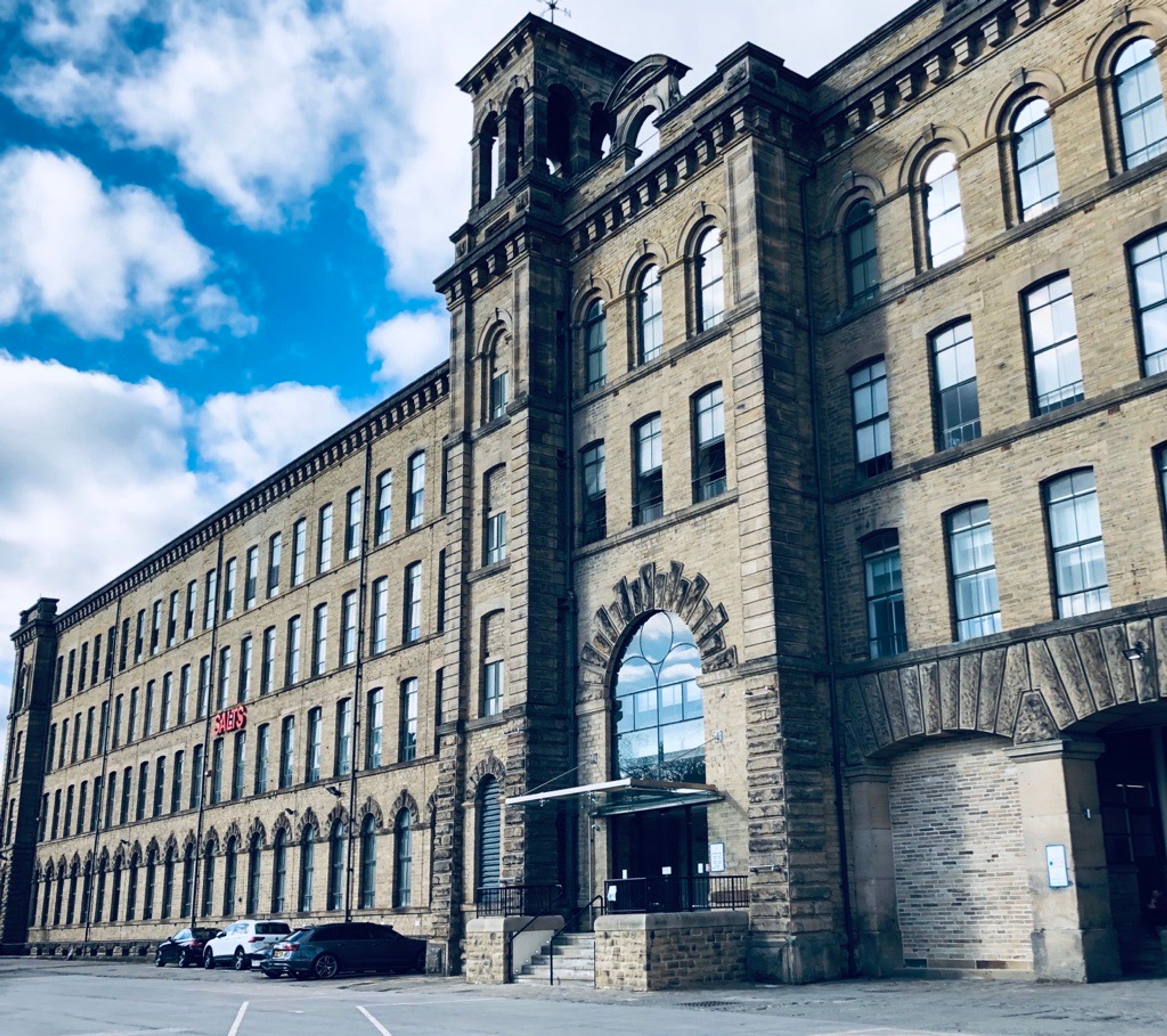 Front facade of Salts Mill