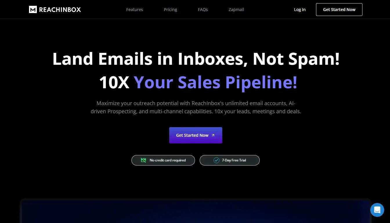 ReachInboxWebsite Screenshot