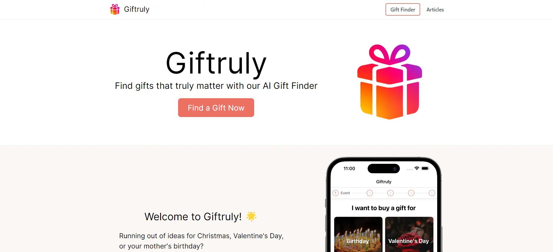 Giftruly Website