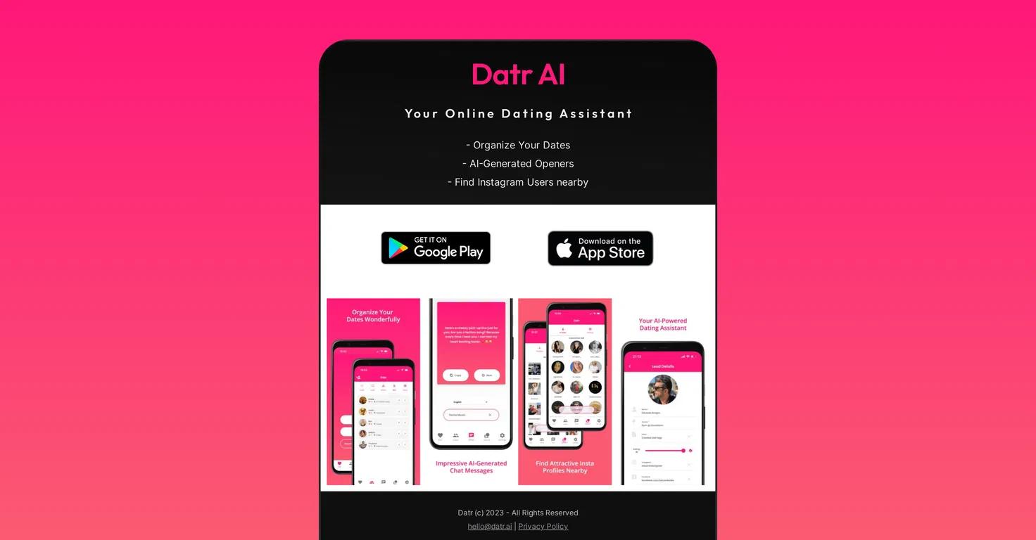 Datr Website Screenshot