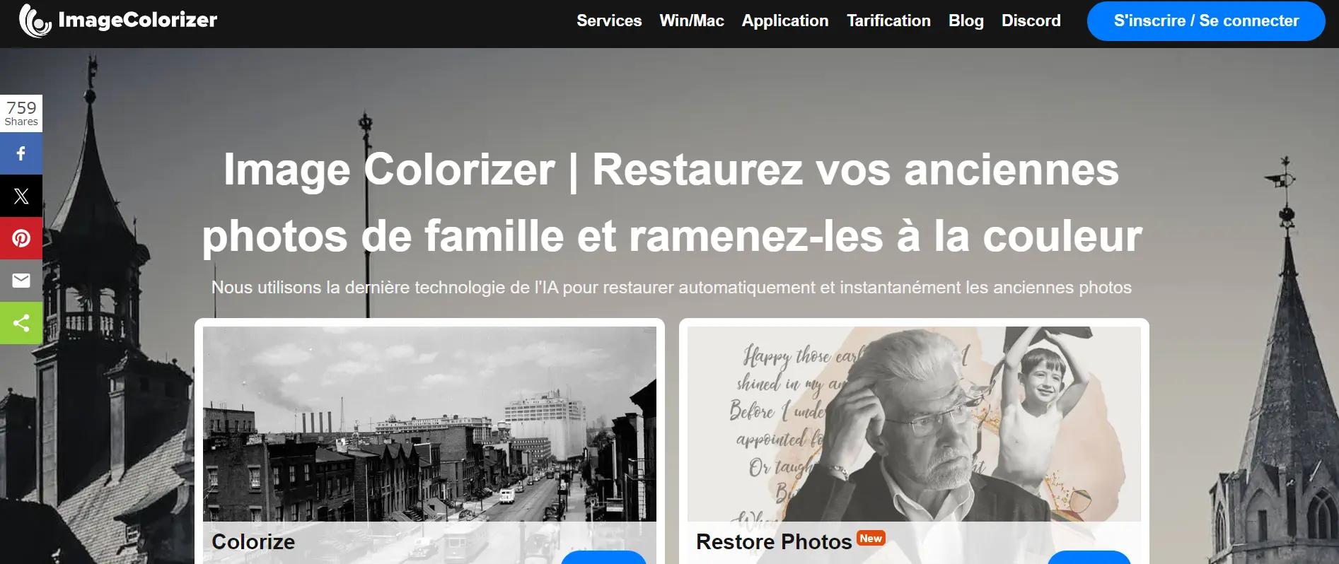 ImagecolorizerWebsite Screenshot