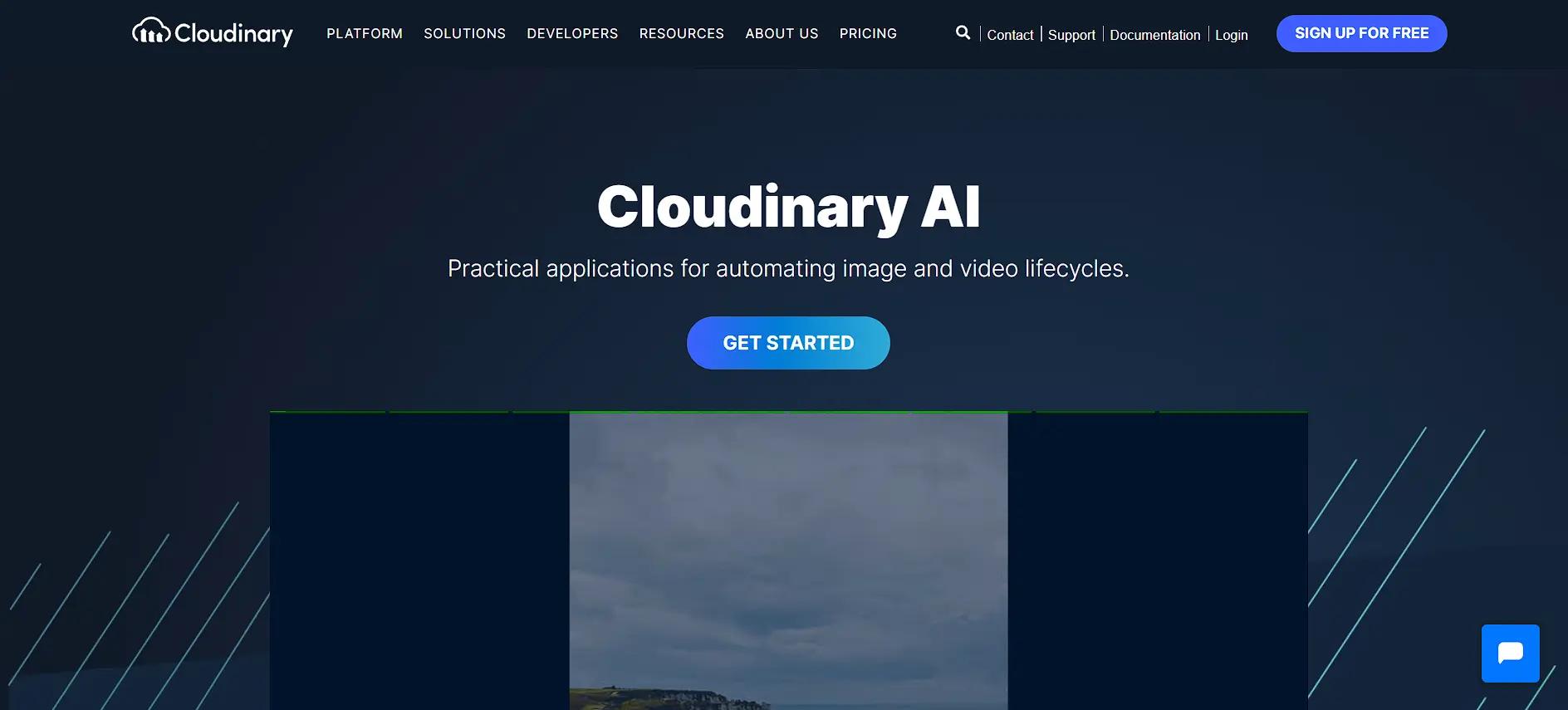 Cloudinary AI Website