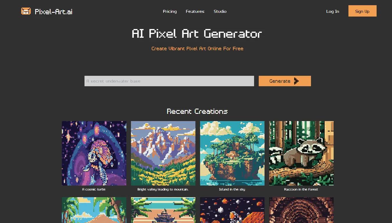 Pixel-ArtWebsite Screenshot