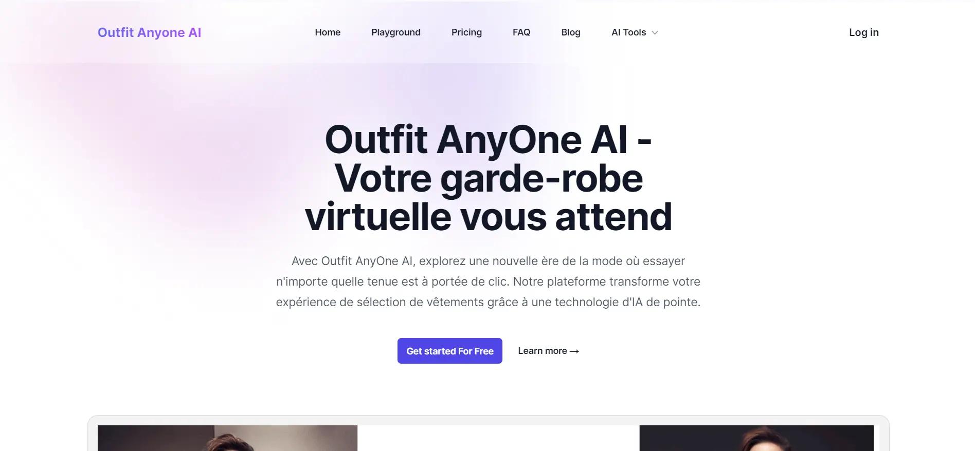 Outfit Anyone AI Website